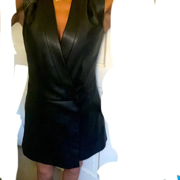 black shirt mini dress Kacey Ruffled Shirt Mini Dress Black / XS by Sugarlips